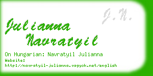 julianna navratyil business card